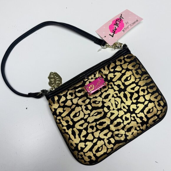 Luv Betsey by Betsey Johnson Cheetah Wristlet – NWT (Flaw Noted) - Picture 1 of 12